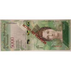 VENEZUELA 2016 . FIVE HUNDRED 500 BOLIVARES BANKNOTE . SPECIMEN